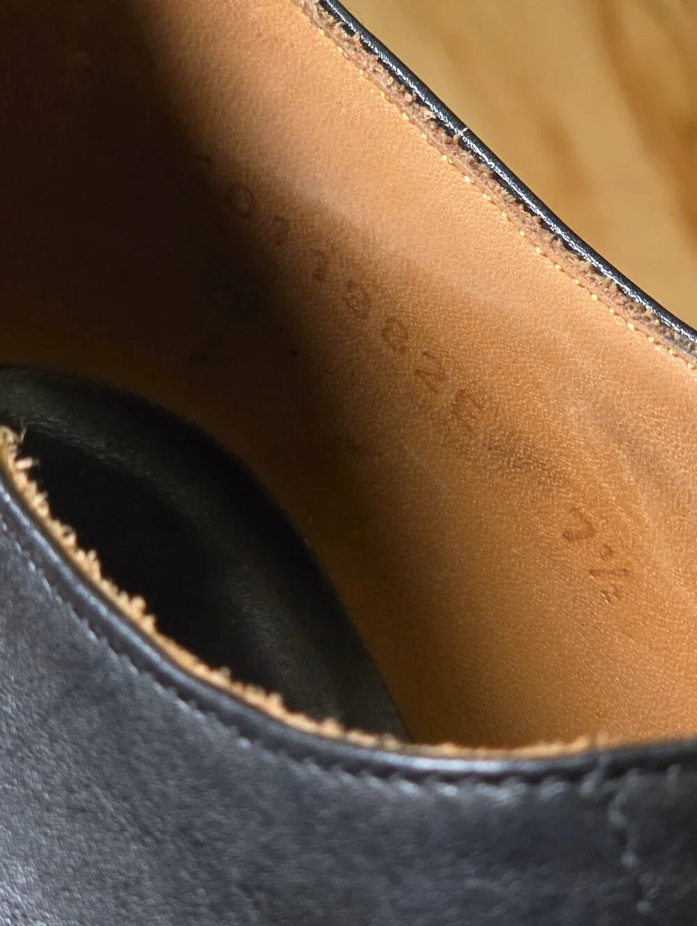 Meermin 101198 Black Oxford Dress Shoes UK 7.5 G / US 8.5 3E Wide calf Leather